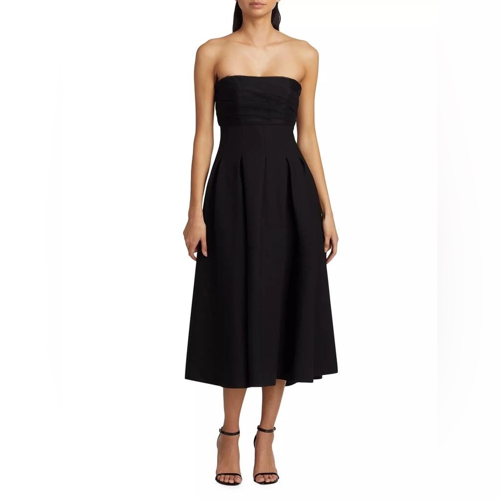 Cinq à Sept Classic Black Strapless Dress
